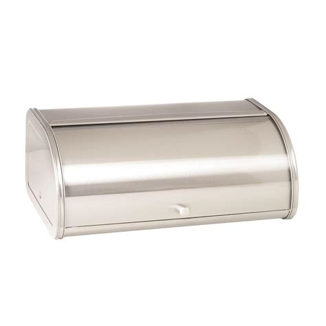 anchor stainless steel bread box|Anchor Hocking Brushed Steel Rectangle Bread Box.